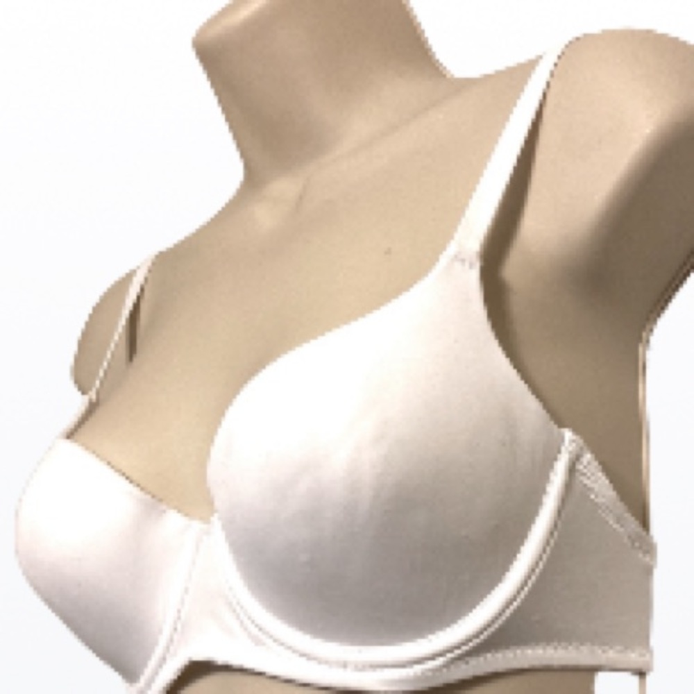 JOCKEY Lightly Padded Microfiber Underwire T shirt Shaping Bra White 34B